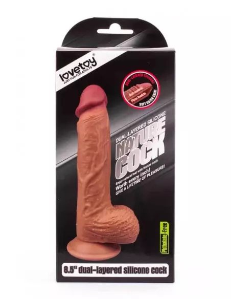 8.5 inch Dual-Layered Silicone Dildó Dongok - Dildók Lovetoy