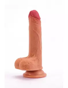 7" Dual-layered Silicone Nature Cock Flesh Dildó Dongok - Dildók Lovetoy 2