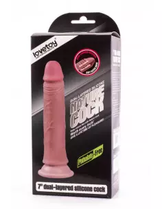 7" Dual-Layered Silicone Nature Cock Flesh Dildó Dongok - Dildók Lovetoy