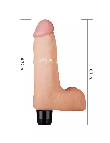 7" Real Feel Realistic Vibrátor Realisztikus vibrátorok Lovetoy