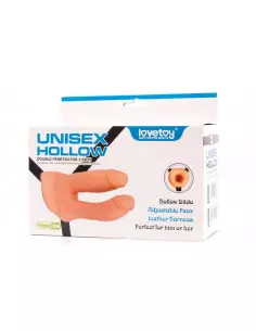 Unisex Hollow Strap On Double Penetration Felcsatolható Dildó Felcsatolható eszközök Lovetoy