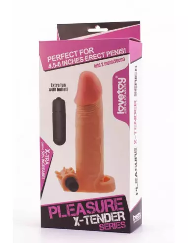 Pleasure X-Tender Vibrating Penis Sleeve 2 Péniszköpeny Péniszköpenyek - Hosszabítók Lovetoy