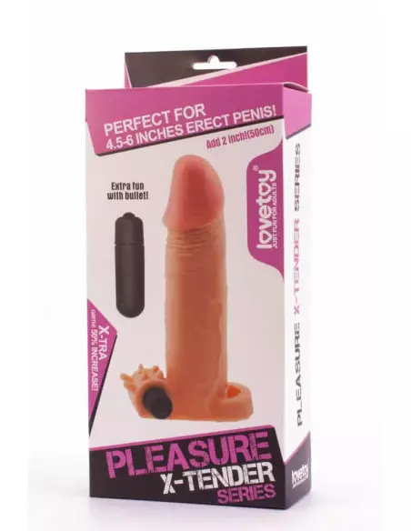 Pleasure X-Tender Vibrating Penis Sleeve 2 Péniszköpeny Péniszköpenyek - Hosszabítók Lovetoy