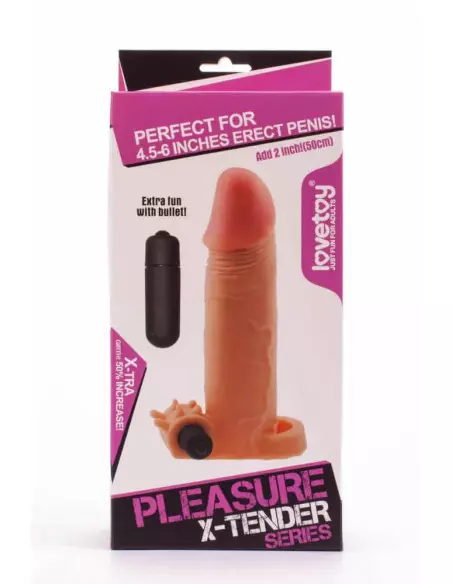 Pleasure X-Tender Vibrating Penis Sleeve 2 Péniszköpeny Péniszköpenyek - Hosszabítók Lovetoy