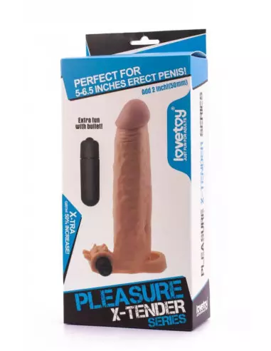 Pleasure X-Tender Vibrating Penis Sleeve 4 Péniszköpeny Péniszköpenyek - Hosszabítók Lovetoy