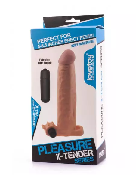 Pleasure X-Tender Vibrating Penis Sleeve 4 Péniszköpeny Péniszköpenyek - Hosszabítók Lovetoy