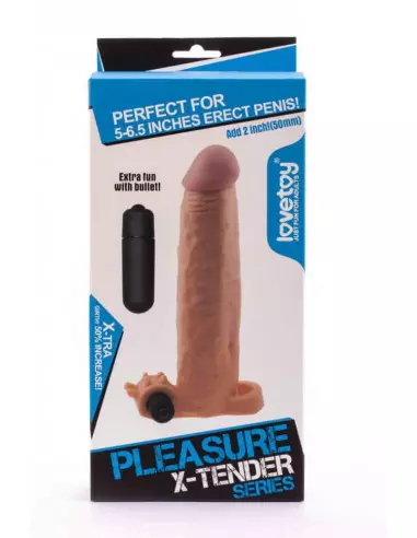 Pleasure X-Tender Vibrating Penis Sleeve 4 Péniszköpeny Péniszköpenyek - Hosszabítók Lovetoy