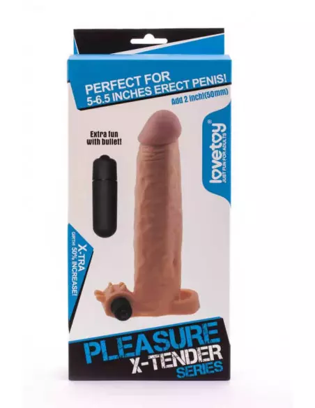 Pleasure X-Tender Vibrating Penis Sleeve 4 Péniszköpeny Péniszköpenyek - Hosszabítók Lovetoy Pleasure X-Tender Vibrating Penis Sleeve 4 Péniszköpeny Péniszköpenyek - Hosszabítók Lovetoy