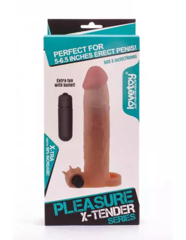Pleasure X-Tender Vibrating Penis Sleeve 5 Péniszköpeny Péniszköpenyek - Hosszabítók Lovetoy