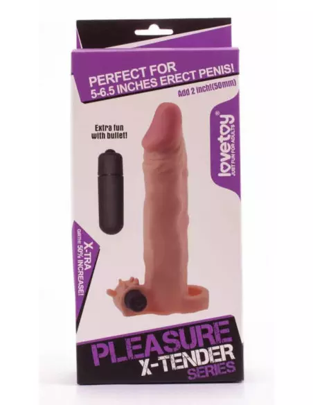 Pleasure X-Tender Vibrating Penis Sleeve 3 Péniszköpeny Péniszköpenyek - Hosszabítók Lovetoy