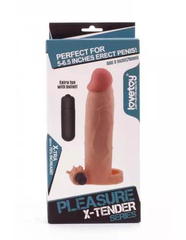 Pleasure X-Tender Vibrating Penis Sleeve 6 Péniszköpeny Péniszköpenyek - Hosszabítók Lovetoy