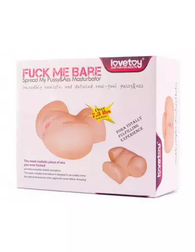 Fuck Me Bare Perfect Pussy&Ass Maszturbátor Férfi maszturbátorok Lovetoy
