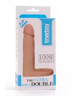 5.8" The Ultra Soft Double 1 Felcsatolható Dildó Felcsatolható eszközök Lovetoy