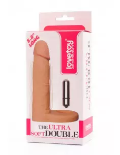 The Ultra Soft Double-Vibrating 1 Felcsatolható Dildó Felcsatolható eszközök Lovetoy