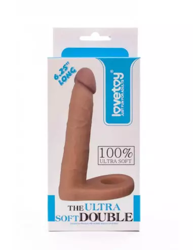 The Ultra Soft Double 2 Felcsatolható Dildó Felcsatolható eszközök Lovetoy