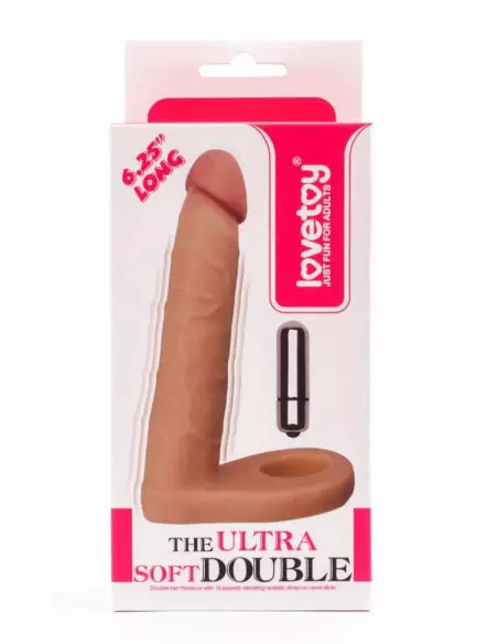 The Ultra Soft Double-Vibrating 2 Felcsatolható Dildó Felcsatolható eszközök Lovetoy The Ultra Soft Double-Vibrating 2 Felcsatolható Dildó Felcsatolható eszközök Lovetoy
