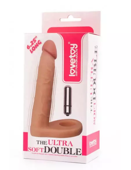 The Ultra Soft Double-Vibrating 2 Felcsatolható Dildó Felcsatolható eszközök Lovetoy