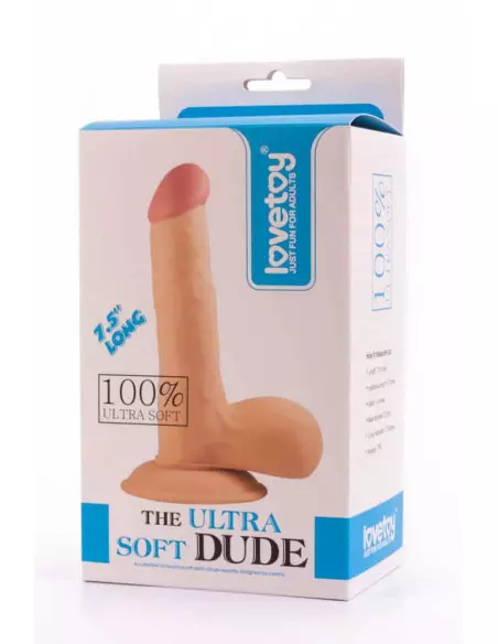 7.5" The Ultra Soft Dude Dildó Dongok - Dildók Lovetoy