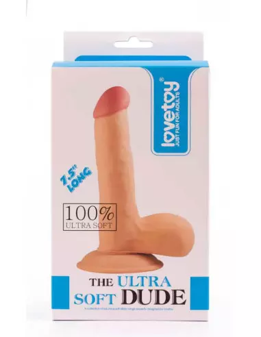 7.5" The Ultra Soft Dude Dildó Dongok - Dildók Lovetoy