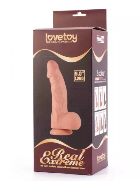 9" Real Extreme Dildó 3 Dongok - Dildók Lovetoy