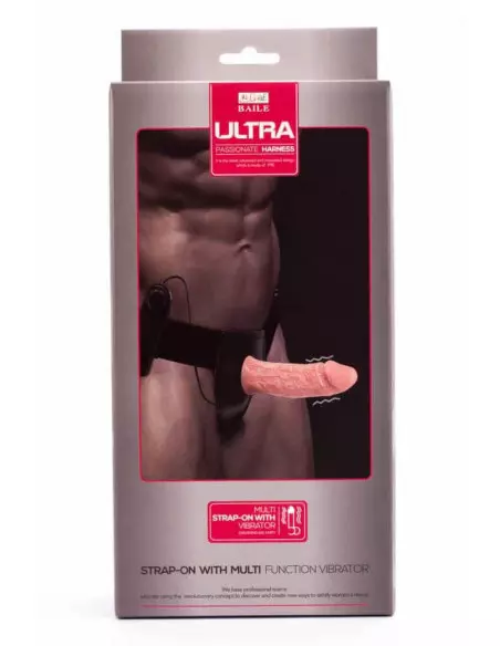Ultra Strap-on with Vibration Felcsatolható Dildó Felcsatolható eszközök Debra