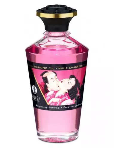 Aphrodisiac Oils Raspberry Feeling Masszázsolaj 100 ml Masszázsgyertyák és olajok Shunga