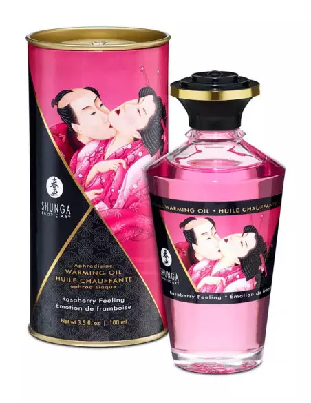 Aphrodisiac Oils Raspberry Feeling Masszázsolaj 100 ml Masszázsgyertyák és olajok Shunga