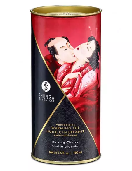 Aphrodisiac Oils Blazing Cherry Masszázsolaj 100 ml Masszázsgyertyák és olajok Shunga Aphrodisiac Oils Blazing Cherry Masszázsolaj 100 ml Masszázsgyertyák és olajok Shunga