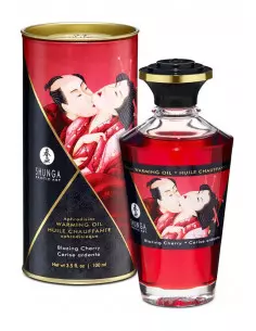 Aphrodisiac Oils Blazing Cherry Masszázsolaj 100 ml Masszázsgyertyák és olajok Shunga