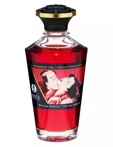 Aphrodisiac Oils Blazing Cherry Masszázsolaj 100 ml Masszázsgyertyák és olajok Shunga