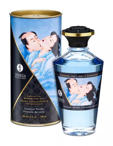 Aphrodisiac Oils Coconut Thrills Masszázsolaj 100 ml Masszázsgyertyák és olajok Shunga
