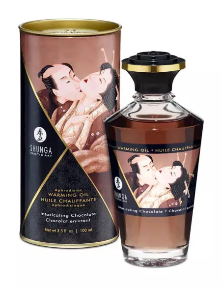 Aphrodisiac Oils Intoxicating Chocolate Masszázsolaj 100 ml Masszázsgyertyák és olajok Shunga