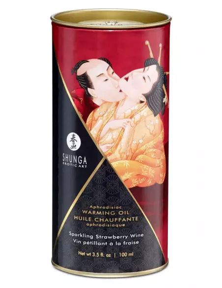 Aphrodisiac Oils Sparkling Strawberry Wine Masszázsolaj Masszázsgyertyák és olajok Shunga Aphrodisiac Oils Sparkling Strawberry Wine Masszázsolaj Masszázsgyertyák és olajok Shunga
