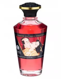 Aphrodisiac Oils Sparkling Strawberry Wine Masszázsolaj Masszázsgyertyák és olajok Shunga 2