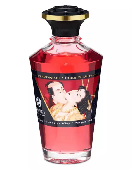 Aphrodisiac Oils Sparkling Strawberry Wine Masszázsolaj Masszázsgyertyák és olajok Shunga Aphrodisiac Oils Sparkling Strawberry Wine Masszázsolaj Masszázsgyertyák és olajok Shunga