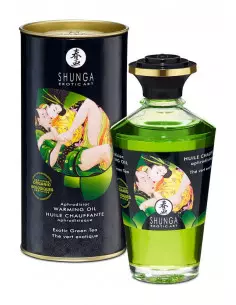 Aphrodisiac Oils-Organica Exotic Green Tea Masszázsolaj 100 ml Masszázsgyertyák és olajok Shunga