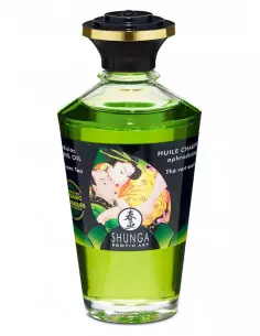 Aphrodisiac Oils-Organica Exotic Green Tea Masszázsolaj 100 ml Masszázsgyertyák és olajok Shunga 2