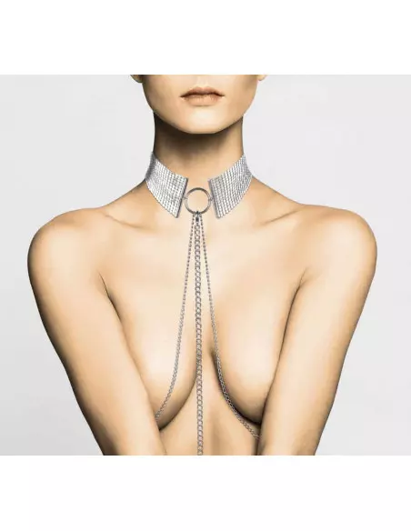 Désir Métalique Fém Nyakörv Ezüst Erotikus kiegészítők Bijoux Indiscrets