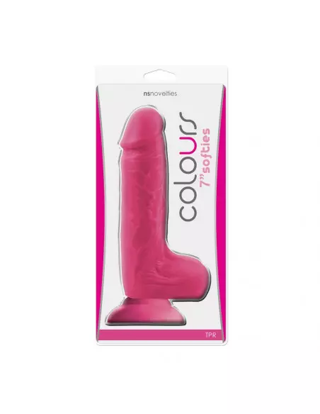 Colours Softies 7 inch Dildó Pink Dongok - Dildók Outlet