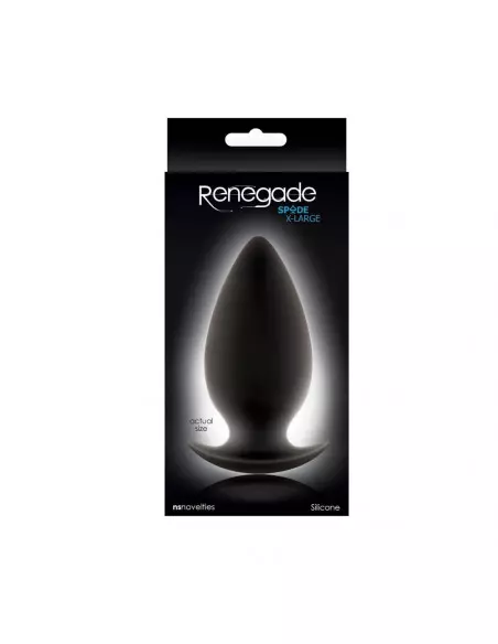 Renegade Spades X Large Black Fenékdugó Fenékdugók NS Toys