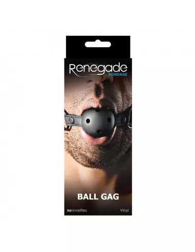 Renegade Bondage Ball Gag Black Szájpecek Szájpöckök NS Toys
