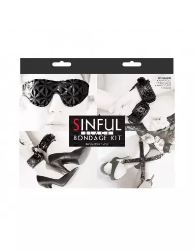 Sinful Bondage Black Szett Szettek (bdsm) NS Toys