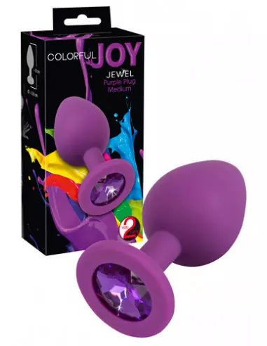 Colorful Joy Jewel Purple Fenékdugó Fenékdugók You2Toys