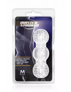 M For Men Master Stroker Clear Maszturbátor Férfi maszturbátorok Blush