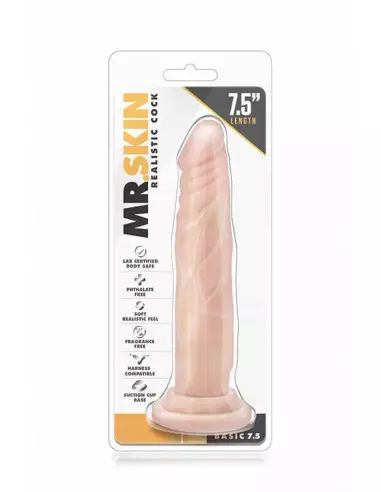 Mr. Skin Realistic Cock Basic 7.5 inch Beige Dildó Dongok - Dildók Blush