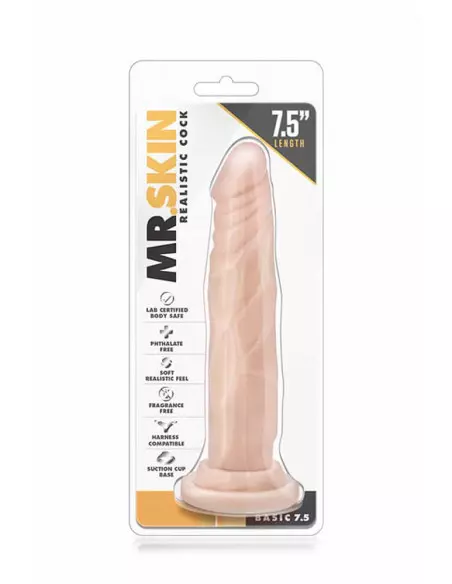 Mr. Skin Realistic Cock Basic 7.5 inch Beige Dildó Dongok - Dildók Blush Mr. Skin Realistic Cock Basic 7.5 inch Beige Dildó Dongok - Dildók Blush