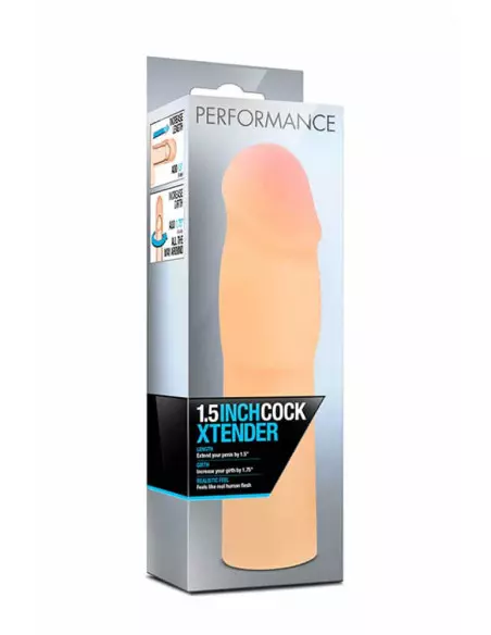 Performance 1.5 inch Cock XTender Beige Péniszköpeny Péniszköpenyek - Hosszabítók Blush