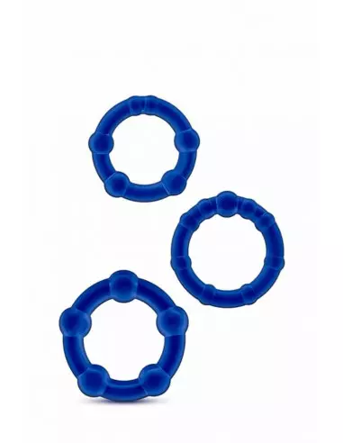 Stay Hard Beaded Blue Péniszgyűrű Péniszgyűrűk - Mandzsetták Blush