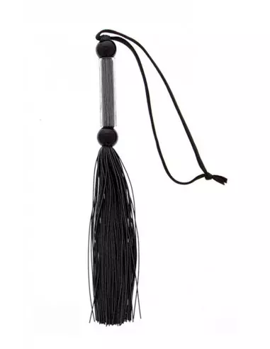 GP Silicone Flogger Whip Black Korbács 26 cm Korbácsok - Pálcák - Paskolók Guilty Pleasure