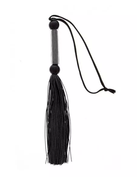 GP Silicone Flogger Whip Black Korbács 26 cm Korbácsok - Pálcák - Paskolók Guilty Pleasure
